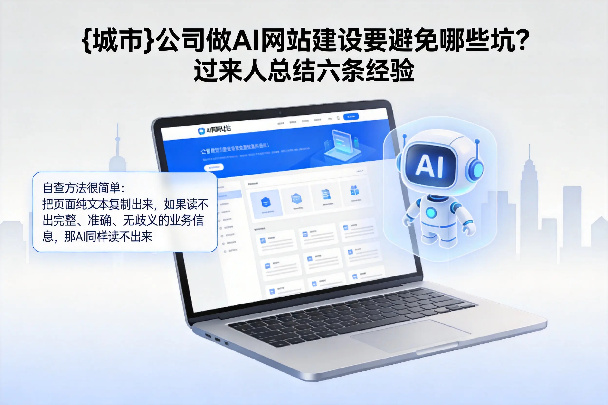 赤峰公司做AI网站建设要避免哪些坑?过来人总结六条经验