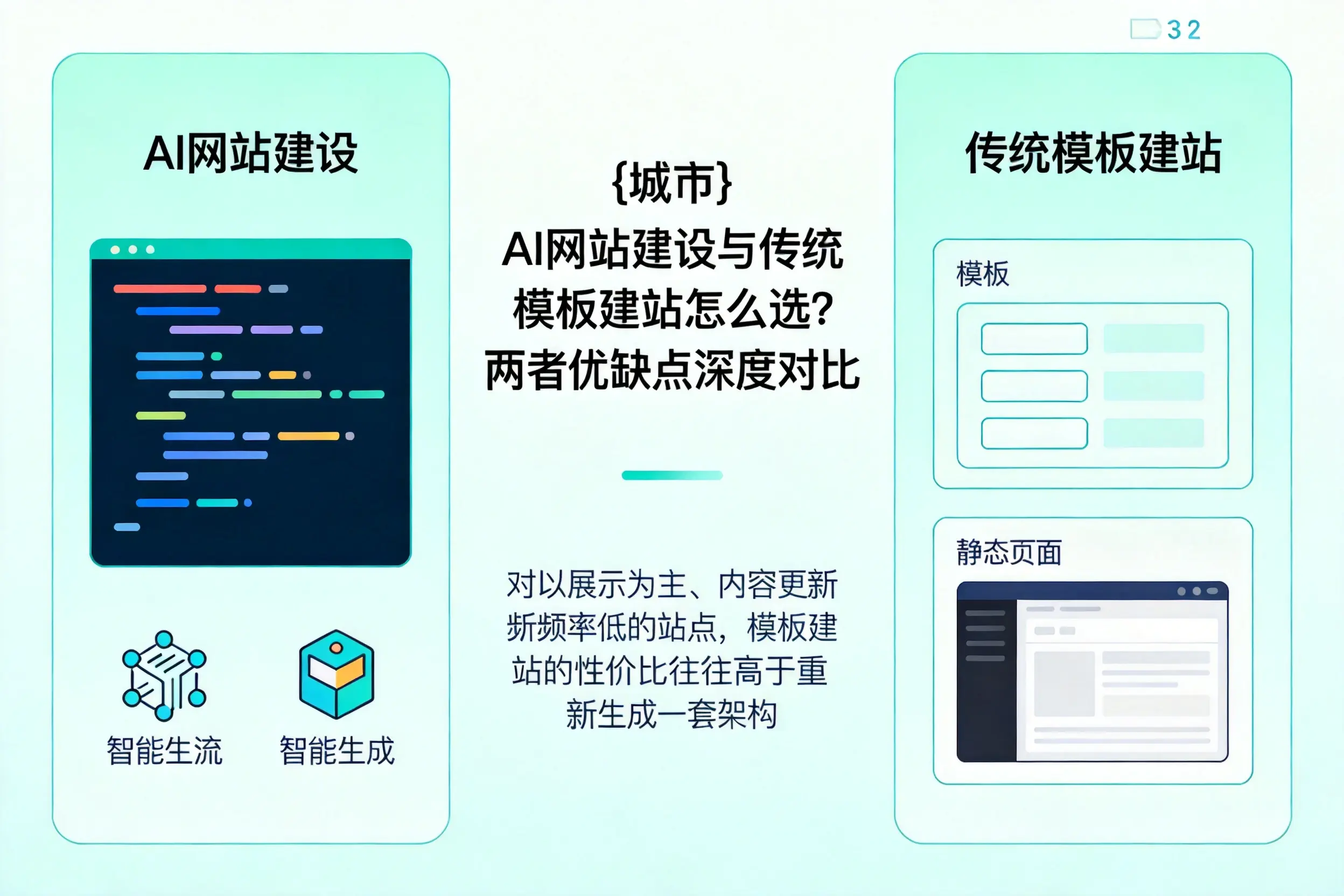 赤峰AI网站建设与传统模板建站怎么选?两者优缺点深度对比