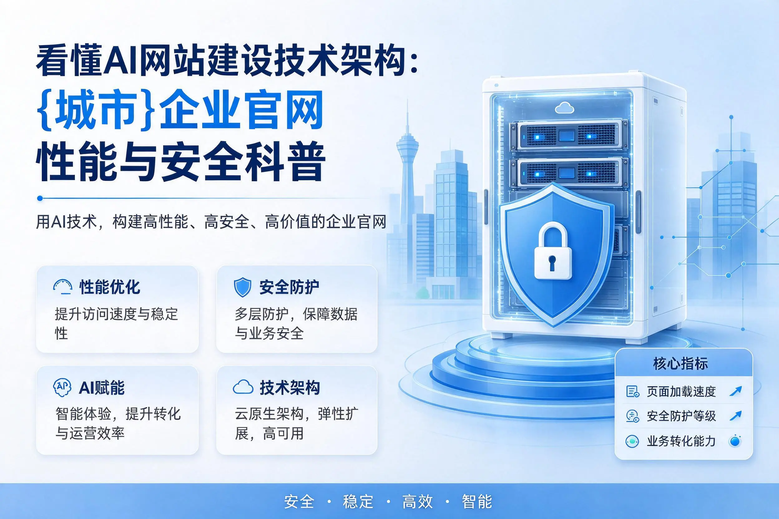 看懂AI网站建设技术架构：赤峰企业官网性能与安全科普